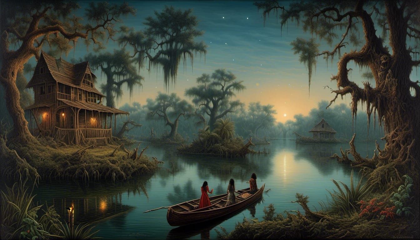 Bayou Fantasy: Trompe L'oeil Painting
