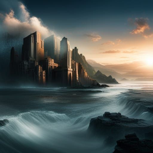 Epic Maximalist Digital Matte Painting