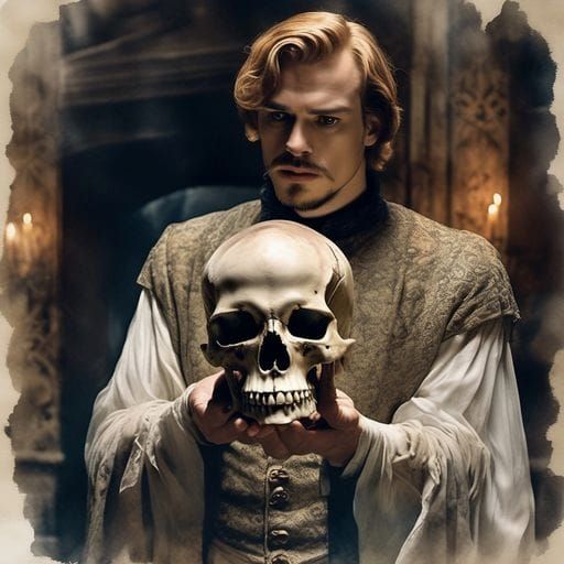 Brooding Prince Hamlet Illustration