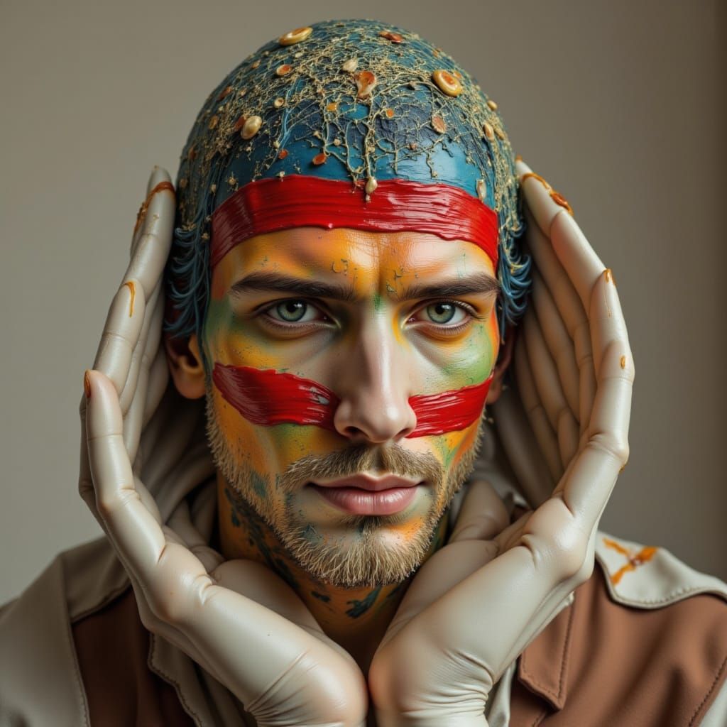 Abstract Minimalist Bust Portrait