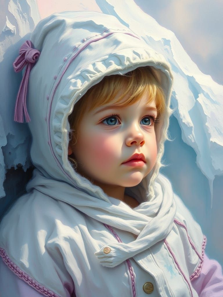 Ice Cream Baby Girl in Icy Tempest