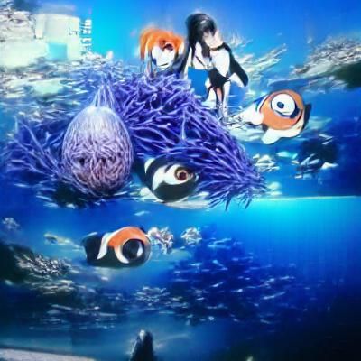 Colorful Cartoon Clownfish in Coral Reef
