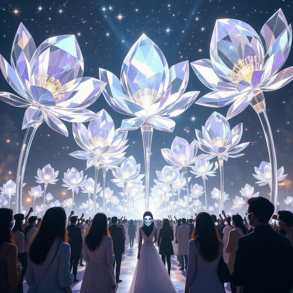 Surreal Crystal Flowers Bloom on Echo Bloom Day