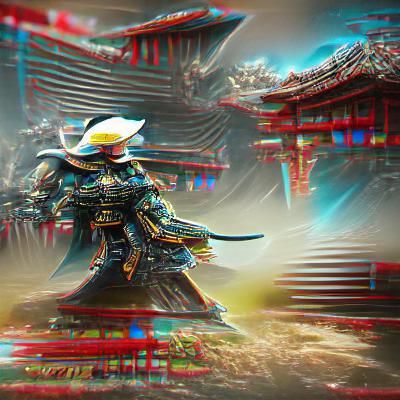 Raiden Shogun Digital Art from Genshin Impact