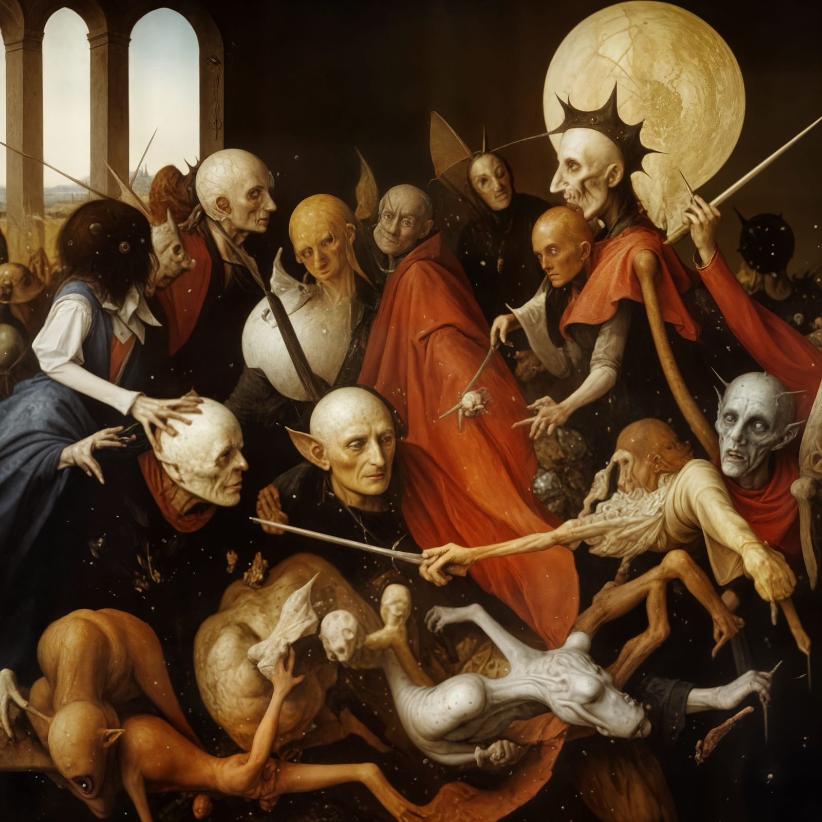 The Politically 'Expedient' have been 'Caught in the Act!' (walking down a street)