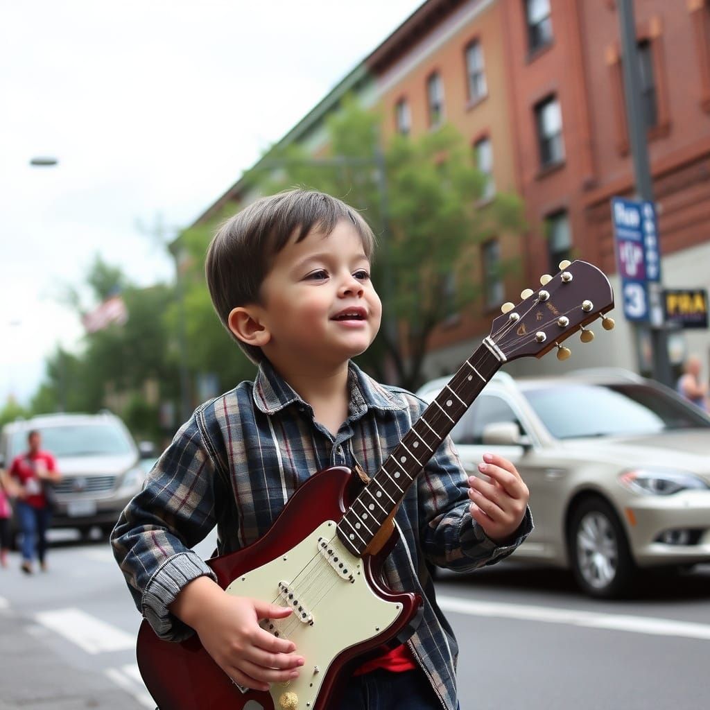 Buddy, you're a boy, make a big noise
Playing in the street
Gonna be a big man someday