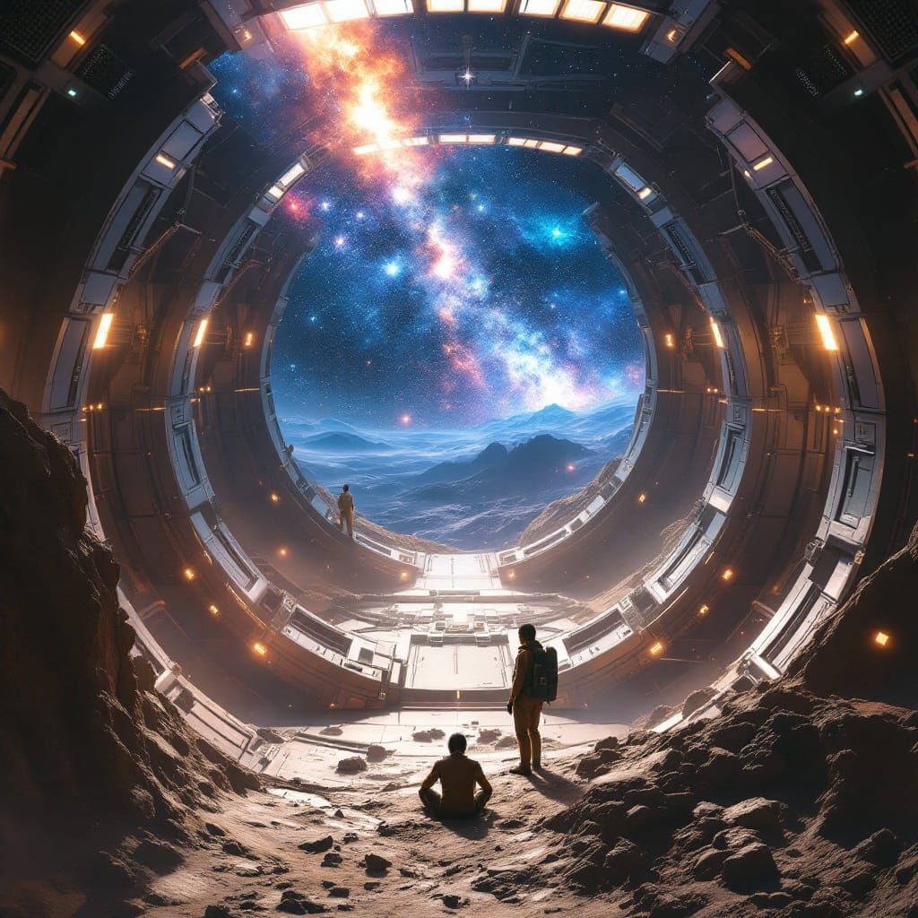 Futuristic Space Academy Meeting of Civilizations