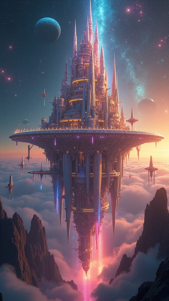 on Saturn
multi-level magical castle