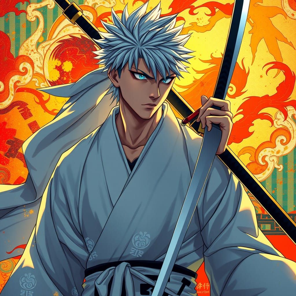 Bleach's Captain Toshiro Hitsugaya in Hyperrealistic Splendo...