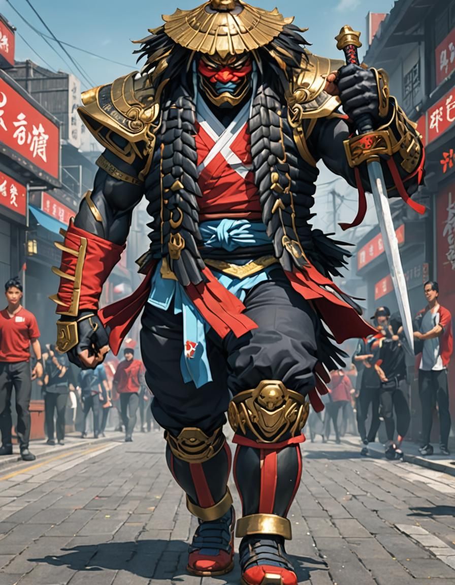 Brute Shogun Ready for Street Fighting, Anime Style