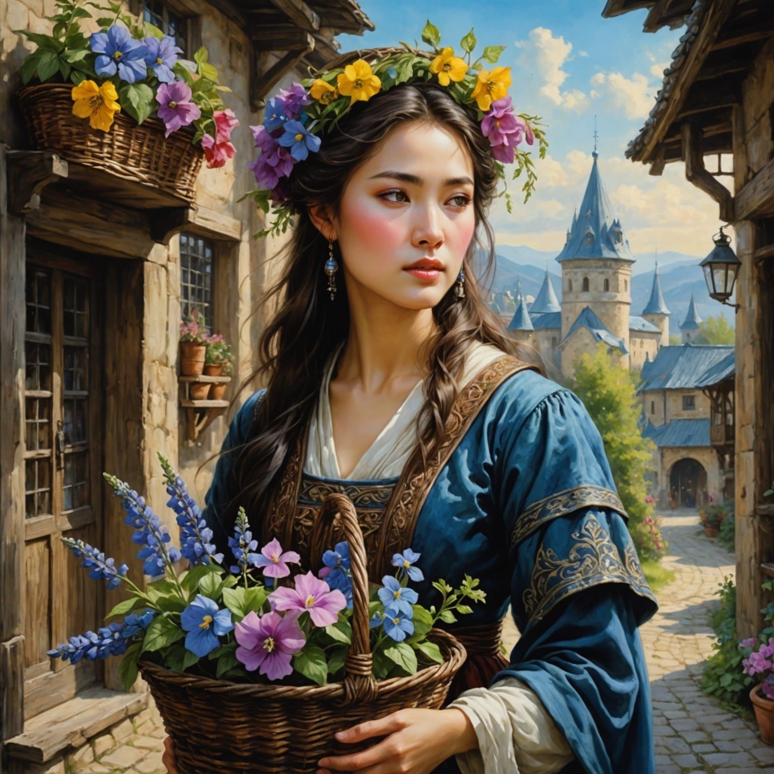 Herbalist with Flowers