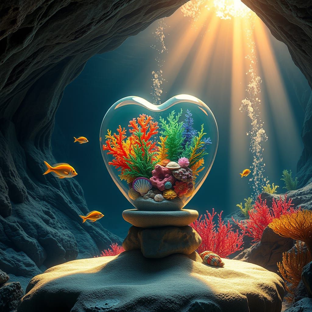 Underwater Fantasy: Vibrant Heart of the Sea