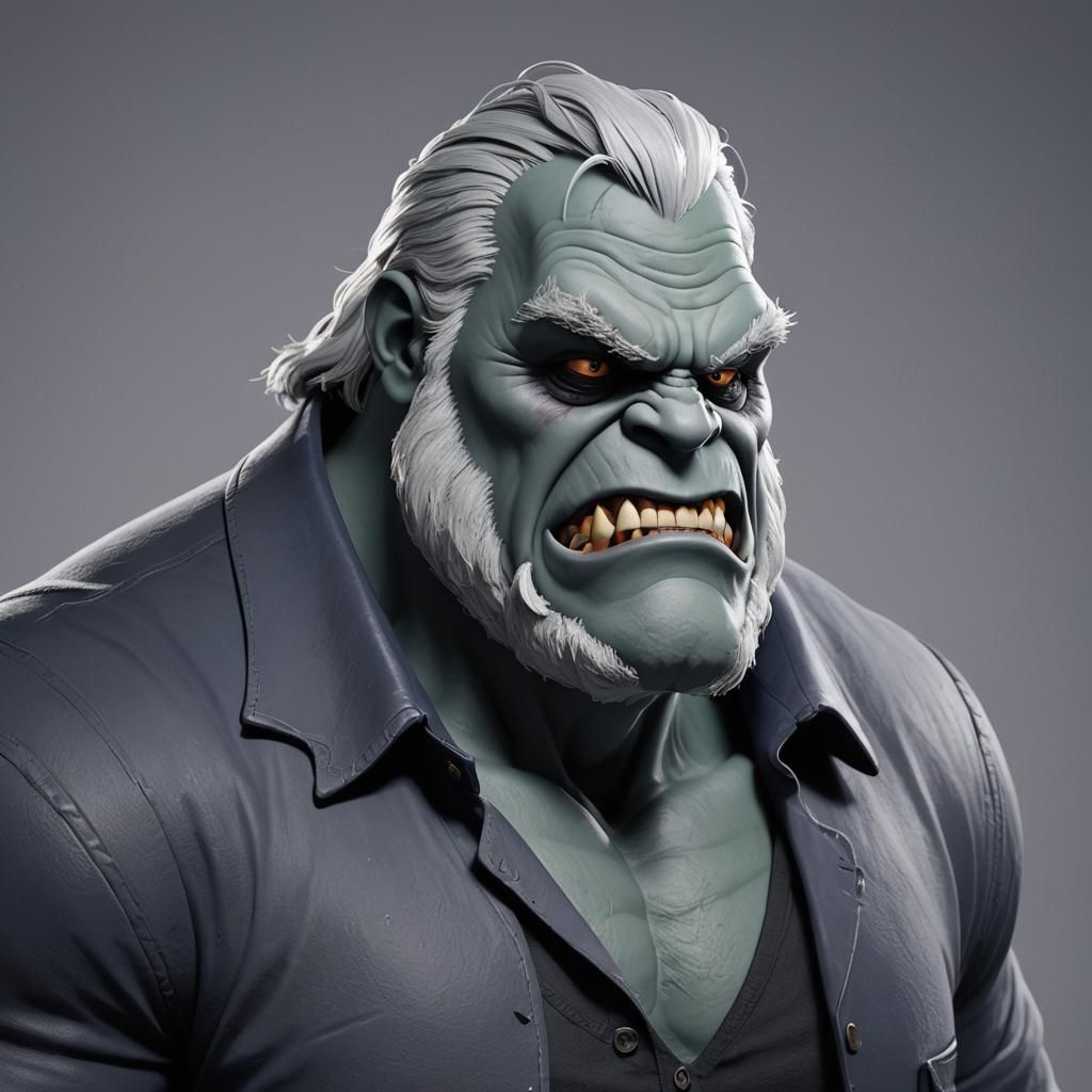 Solomon Grundy Reimagined as Pixar 3D Concept Art