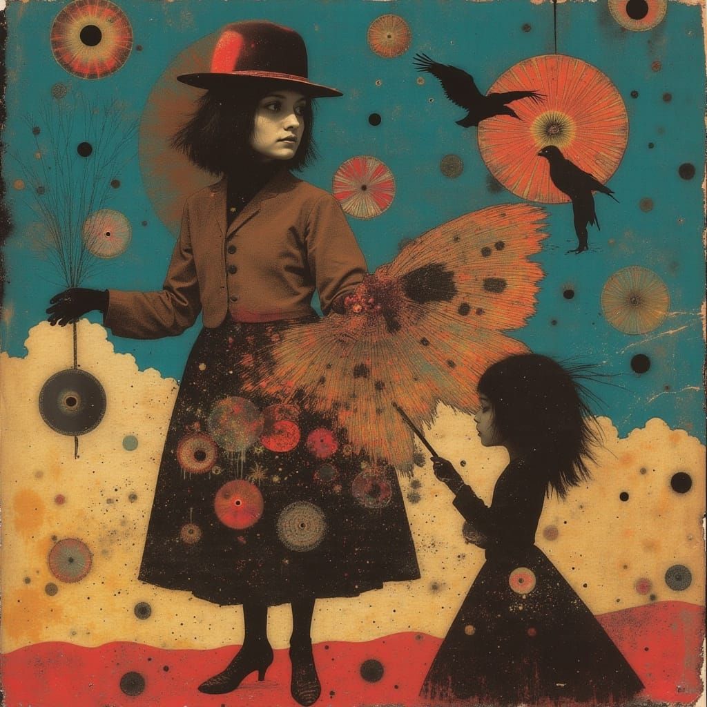 Vibrant Circus Sideshow in Jazz Age Style