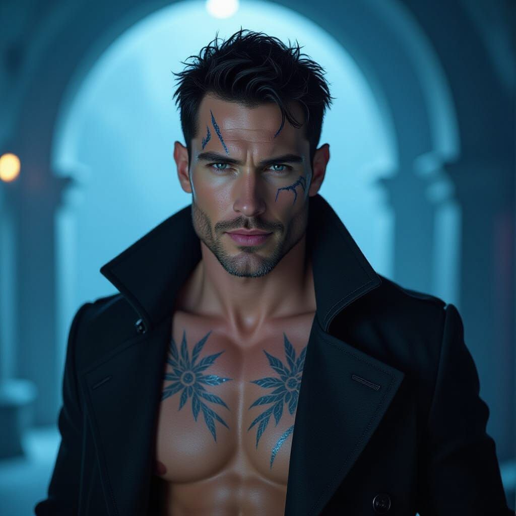 Man Reveals Icy Skin Scars in Cinematic Style