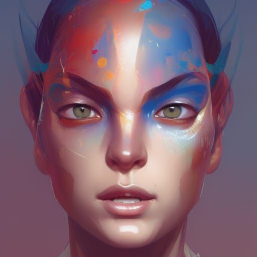 Detailed Portrait of an Onmoraki in Unreal Engine 5