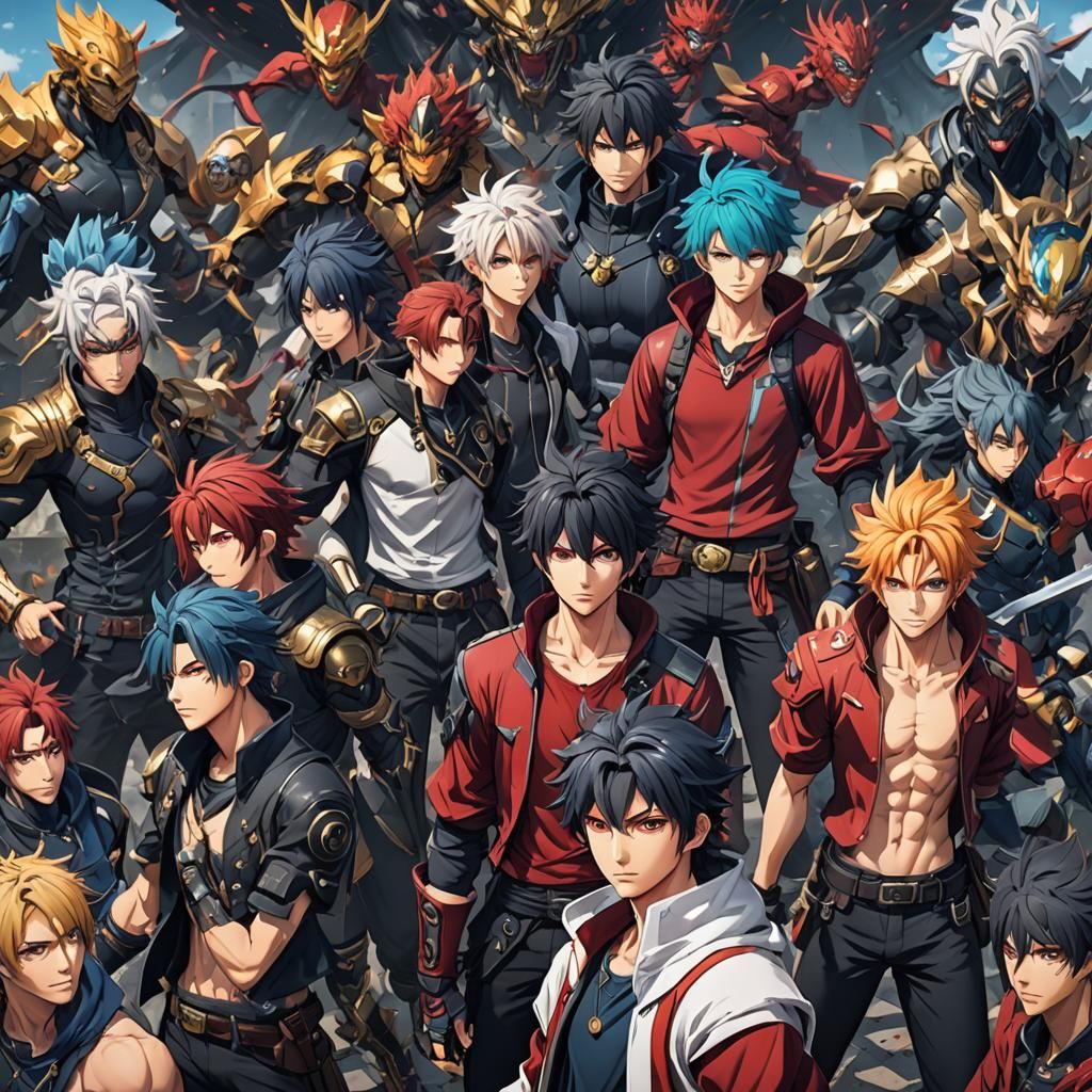 Anime Boys in Detailed Matte Painting Style