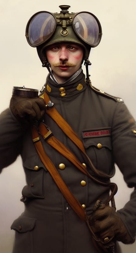 Edwardian Mouse Pilot Portrait on Artstation