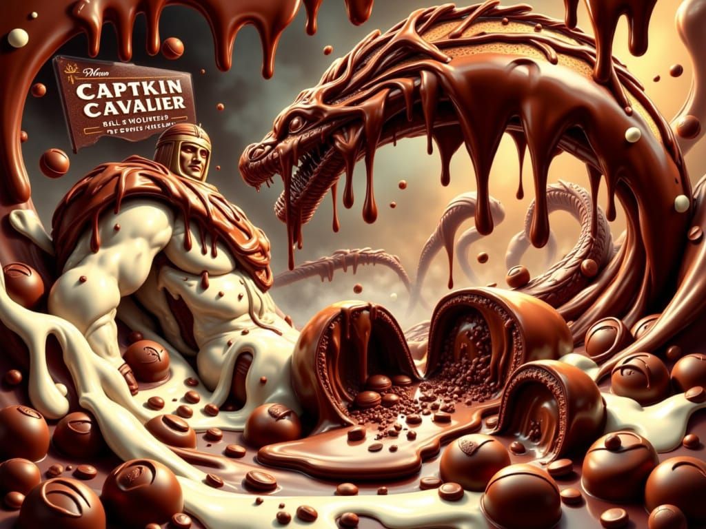 A fantastical made of chocolate