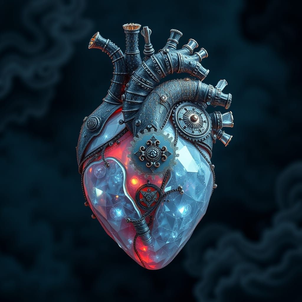 A human heart's anatomy model