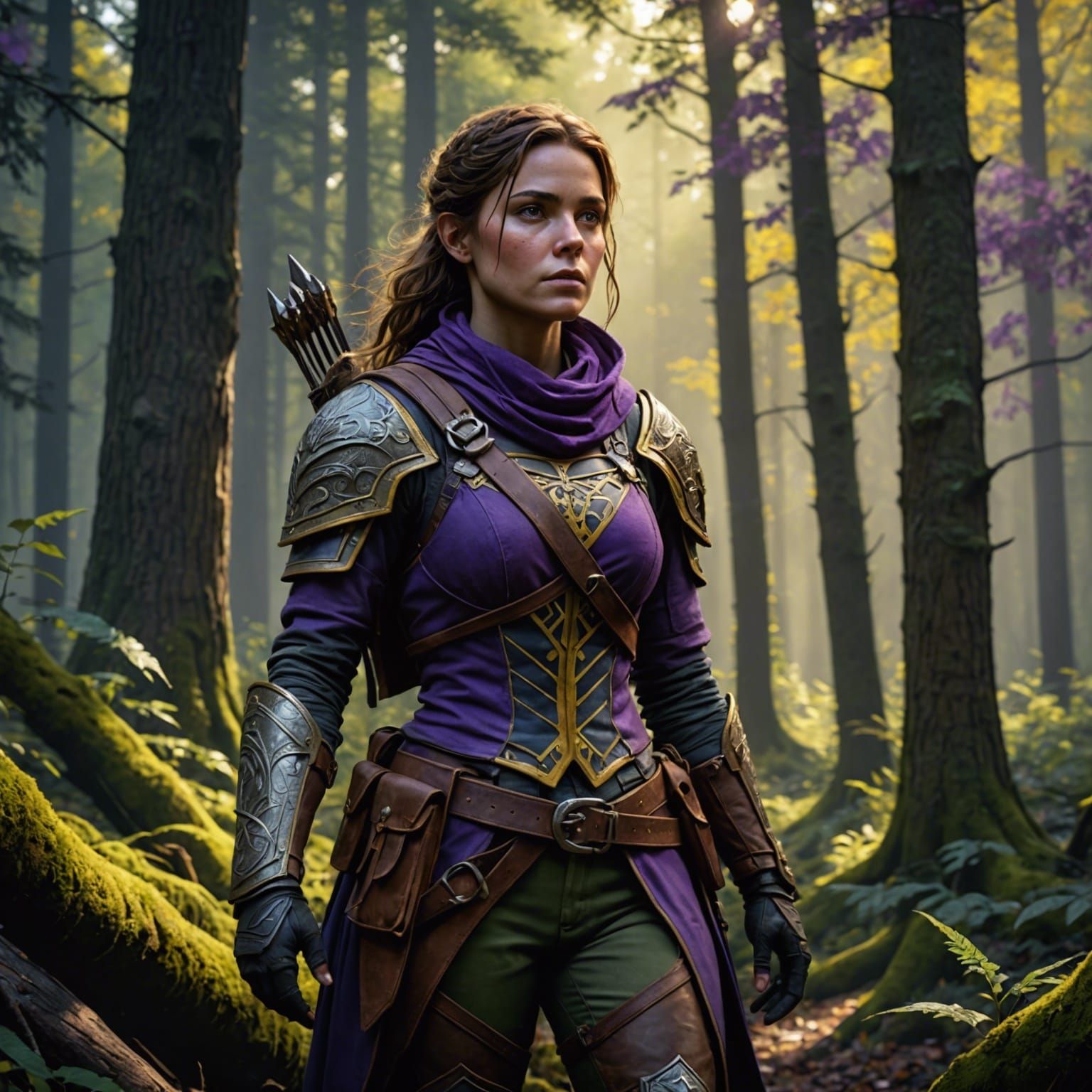 Female Ranger in Dark Fantasy Style