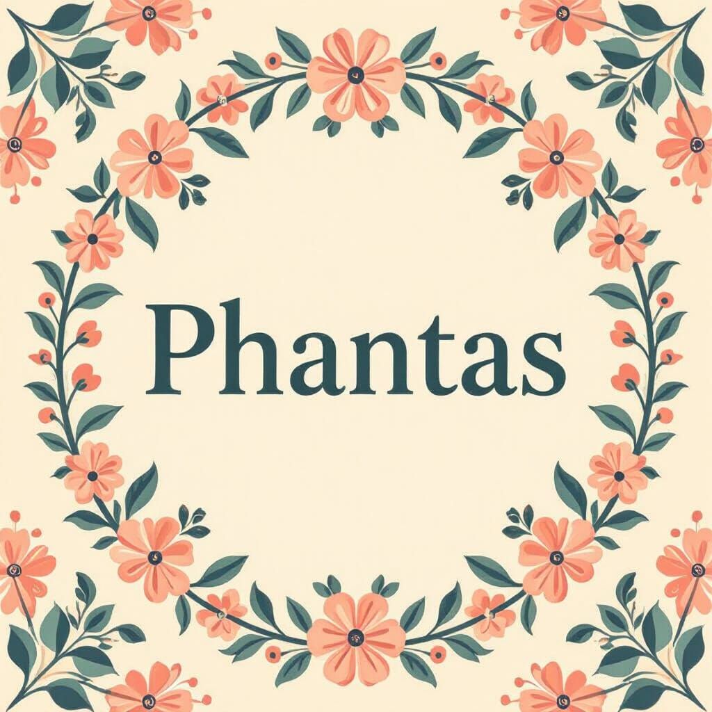 Pastel Profile Picture with Elegant Text, Whimsical Style