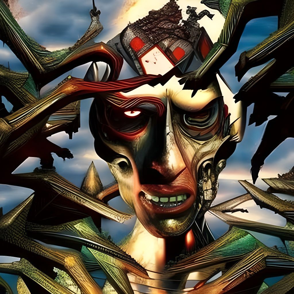 Hydraulic Pinocchio Cyborg Dinner: Detailed Artwork