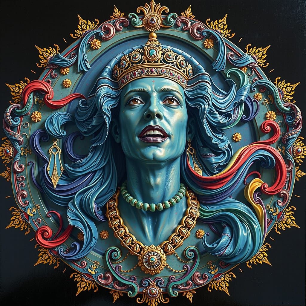 Hyperrealistic Sculptural Image in Vivid Colors