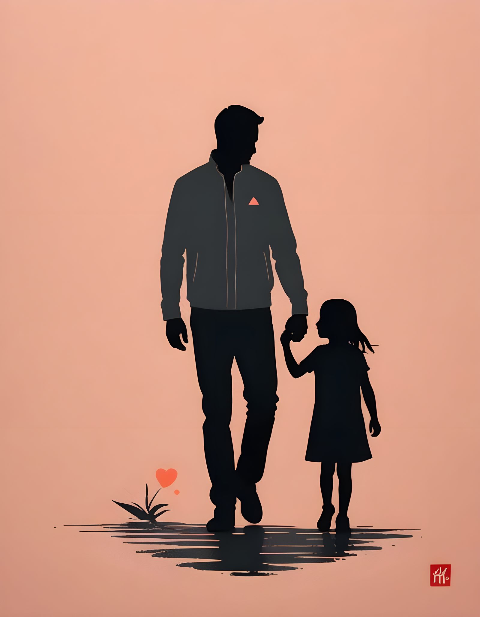 Father's Strength and Gentle Guidance