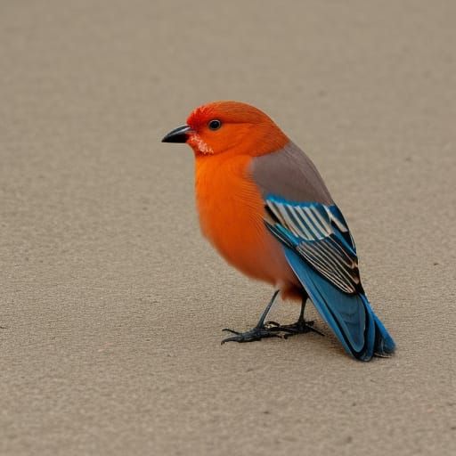 AI Generated Bird Illustration