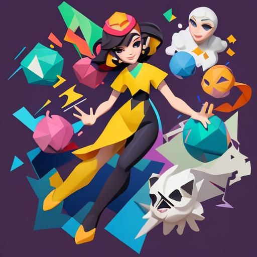 Women in Solidarity: Cubist Pastel Drawing