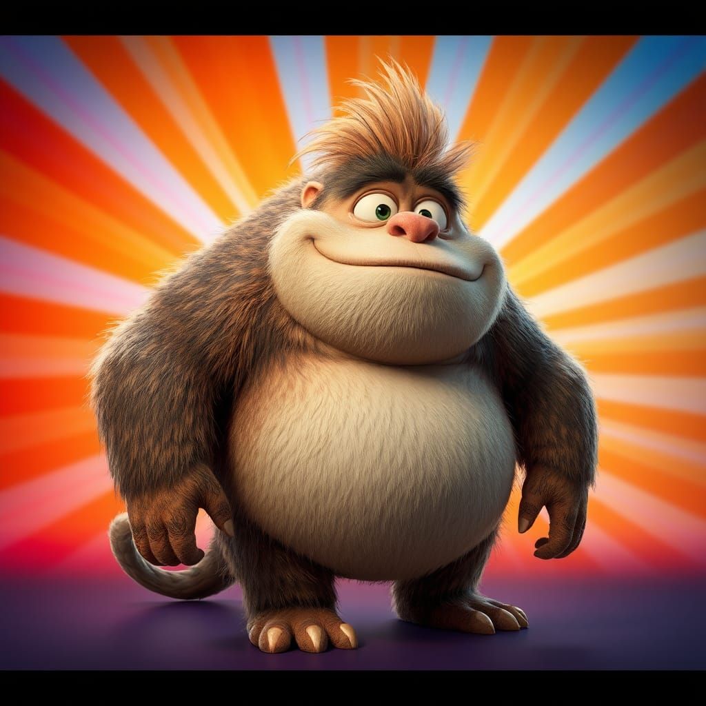 Charming Furry Creature in Dreamlike 3D Art