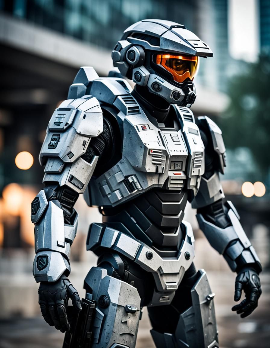 Futuristic Soldiers in Battle Armor: Sci-Fi Photography
