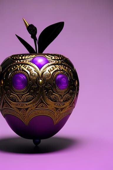 Dramatic Apple with Rose Gold Backdrop in 8K