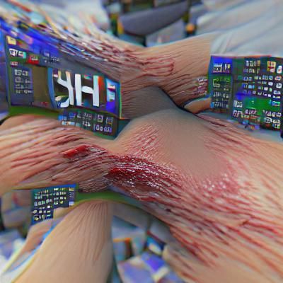 Disturbing 3D Render of Self-Harm in 8K