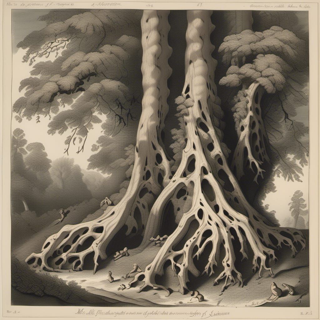 Macabre Arthritic Trees in Eternal Winter