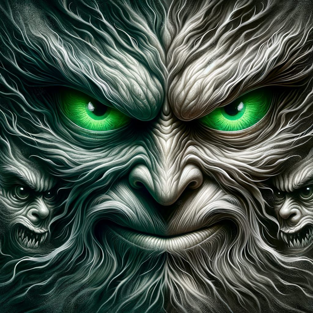 Sinister Green-Eyed Monster Personifies Jealousy