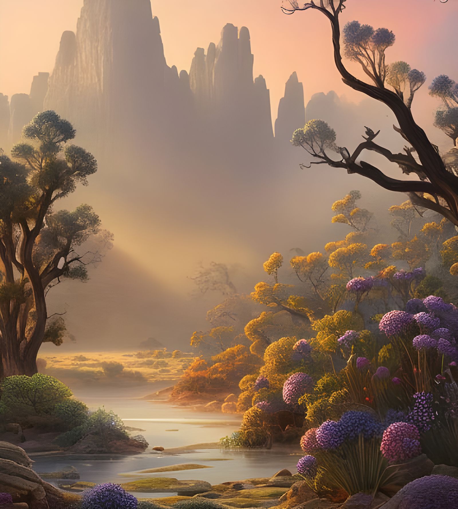 Enchanted Outback: Luminous Crystals and Fireflies