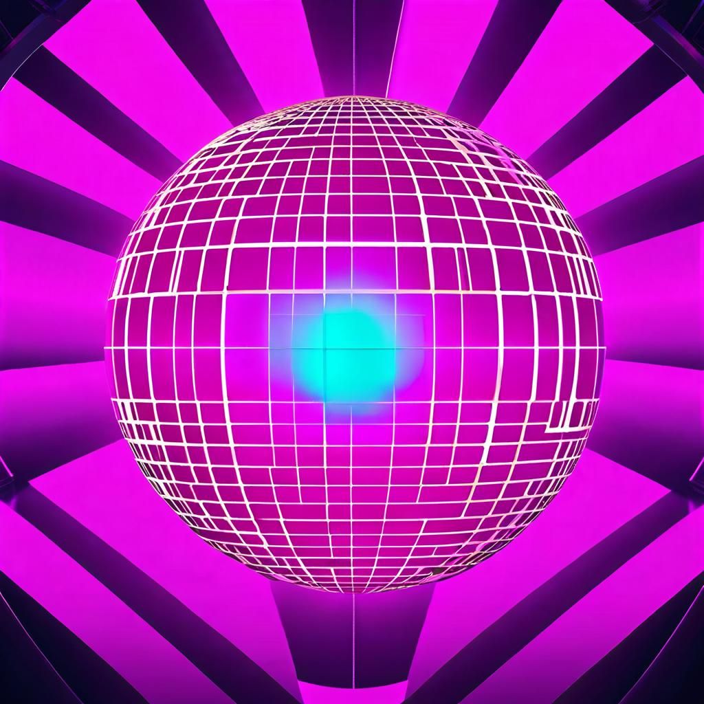 Vaporwave Aesthetic of a Dyson Sphere