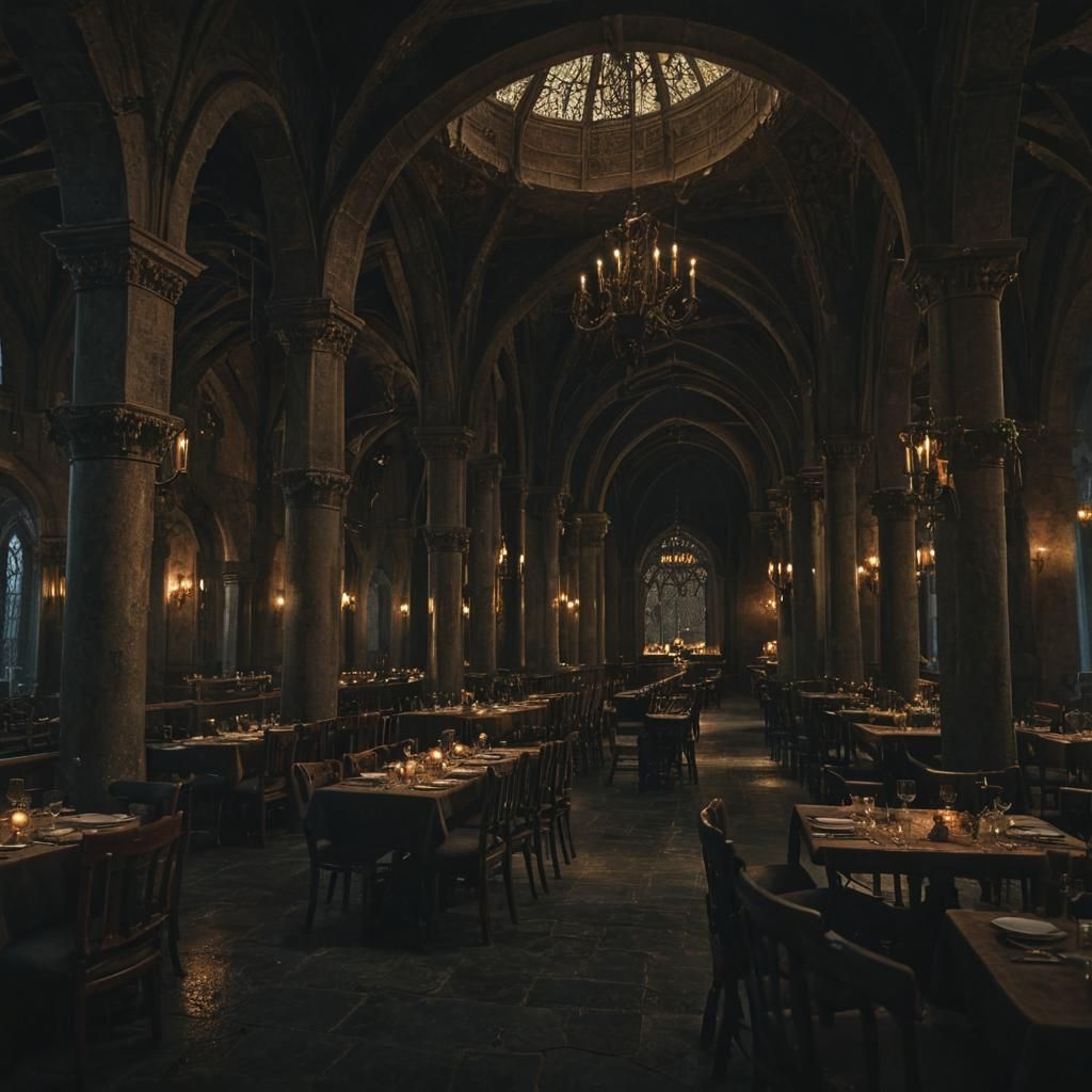 Dark Gothic Restaurant in the Warhammer 40k Universe