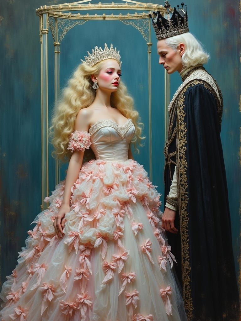 Ethereal Ghost King Longingly Admires Doll-Like Bride in Gla...
