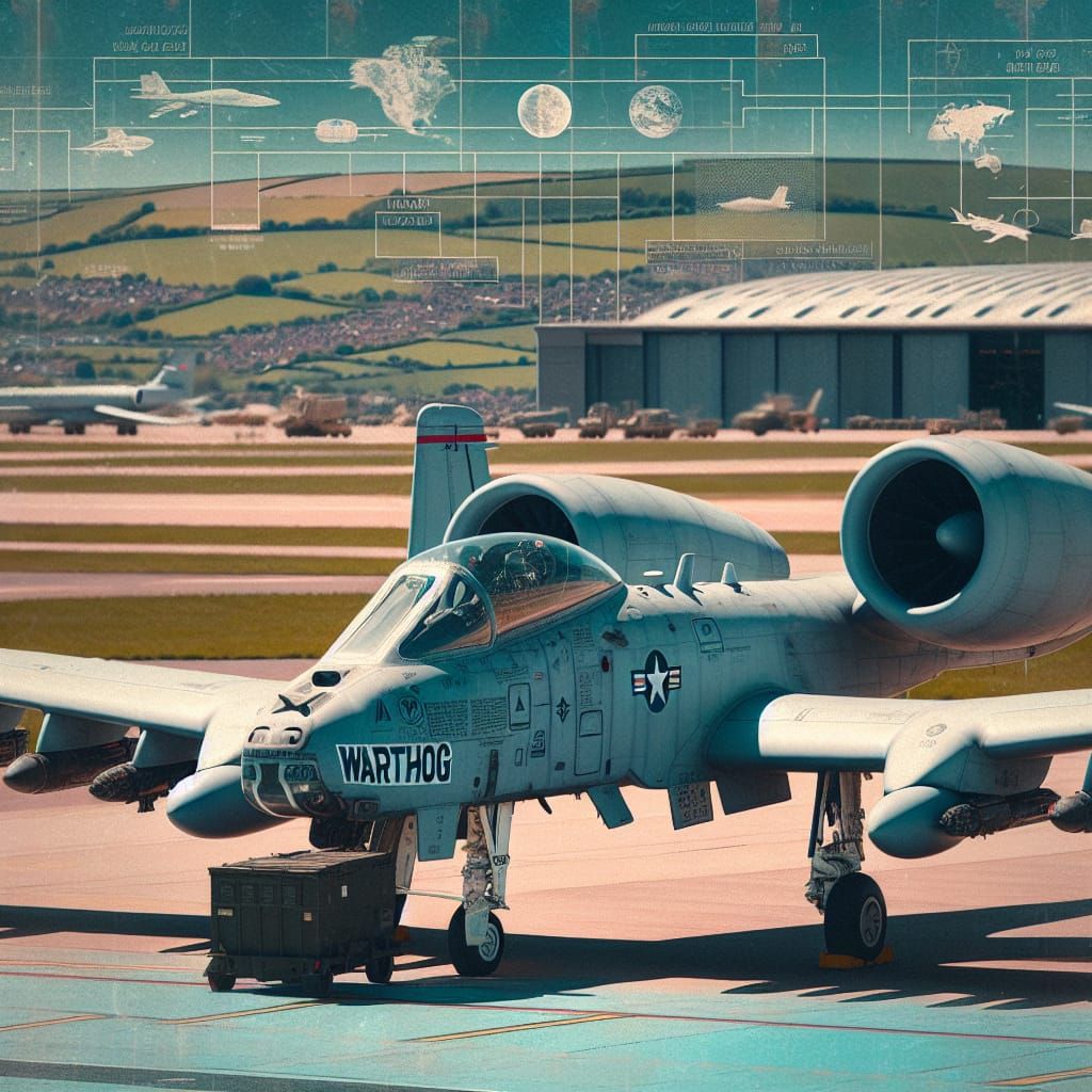 Warthog Text on A-10 Aircraft