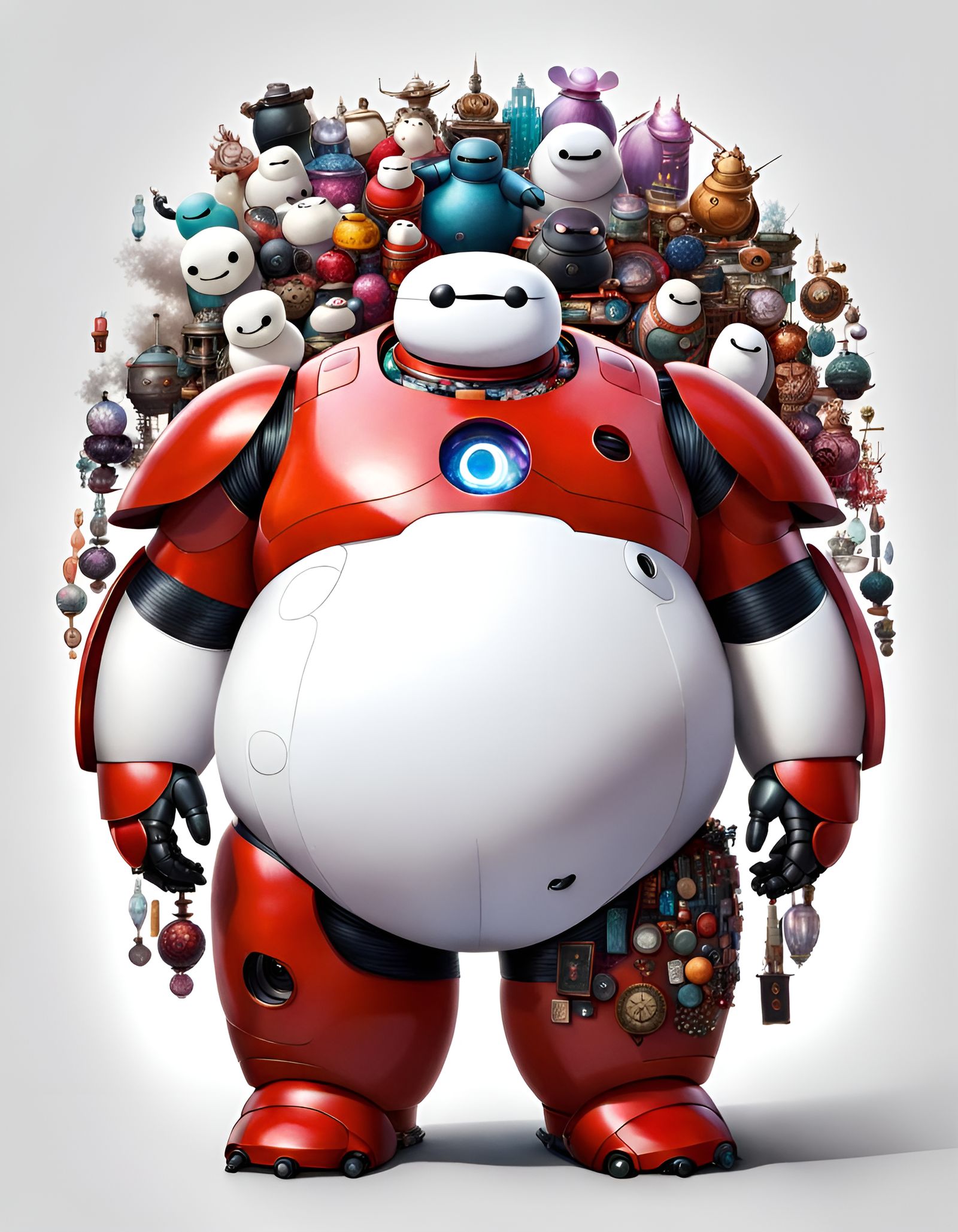 Maximalist Portrait of Baymax