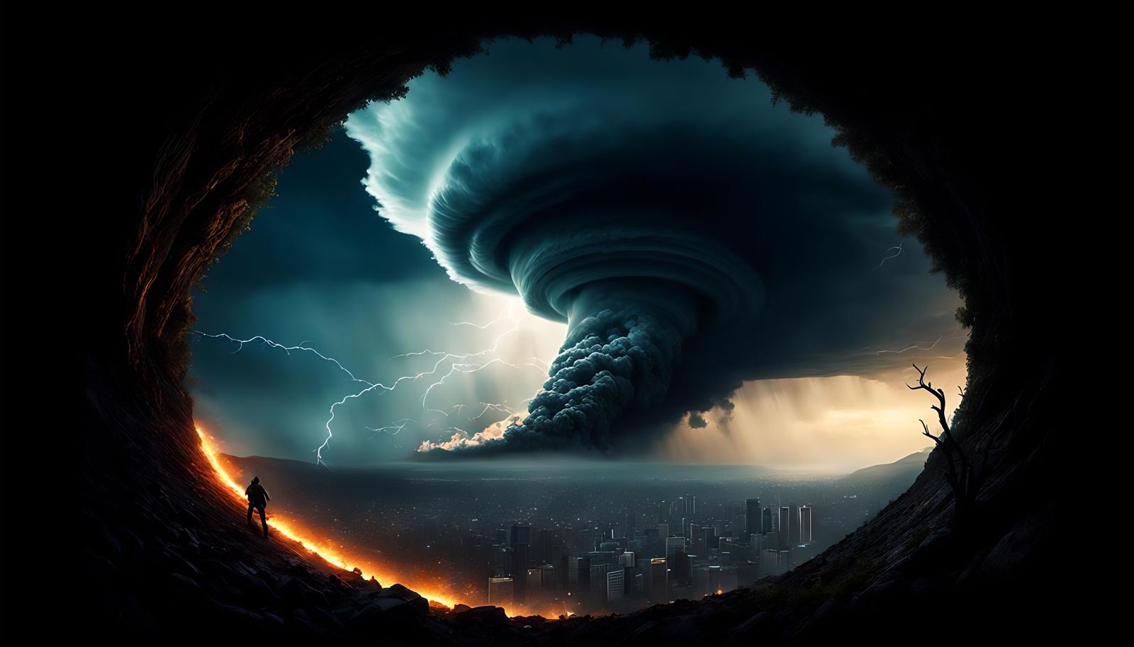 Apocalyptic Storm: Nature's Fury in Hyperreal Detail
