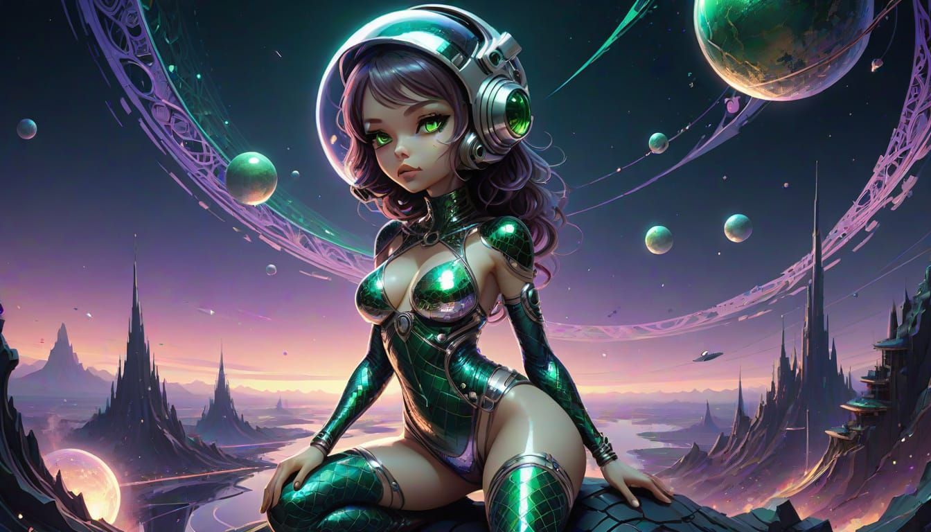 Sultry Space Babe 02