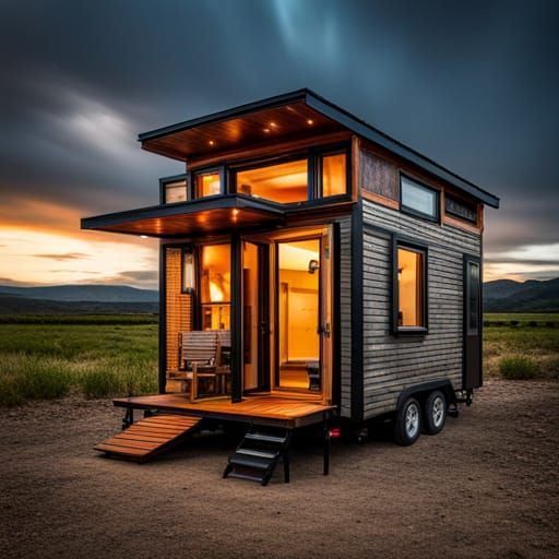 Hyperrealistic Tiny Home Made From Recycled Materials
