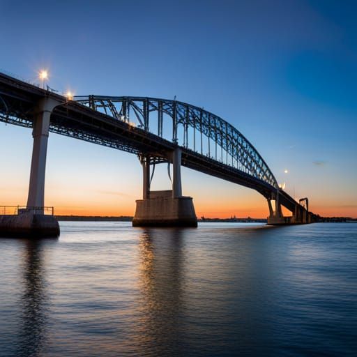 Blue Water Bridge: Professional Photography with Bokeh
