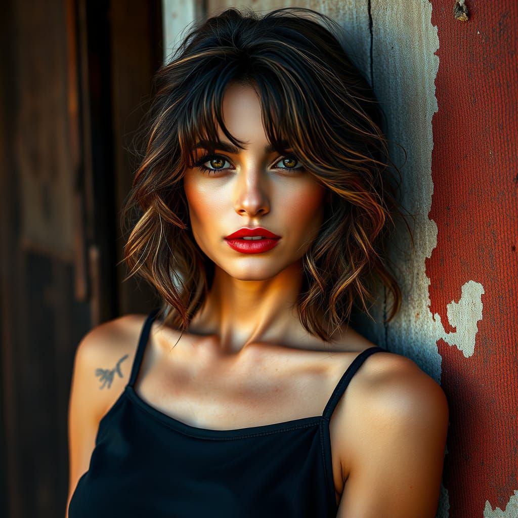 Ethereal Portrait in Classic Frontier Style with Dreamlike A...