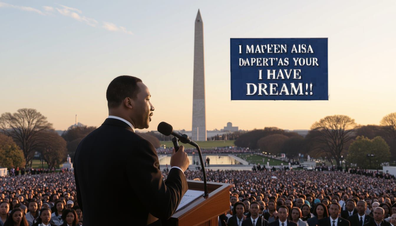 MLK Delivers 'I Have a Dream' Speech at Lincoln Memorial