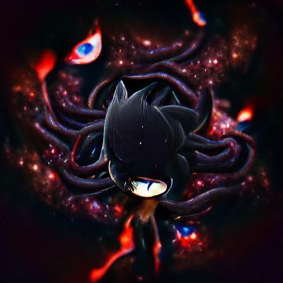 Supermassive Black Hole with Tentacles and Eye